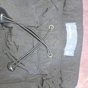 Indigo Rising Junior’s Cargo Pants Black Drawstring Parachute